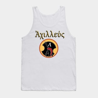 Achilles, Son of Peleus design based on Greek Pottery Tank Top